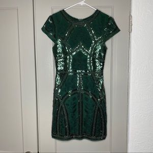 Green sequin Dress